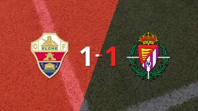 Elche no pudo en casa ante Valladolid y empataron 1-1 Elche no pudo en casa ante Valladolid y empataron 1-1
