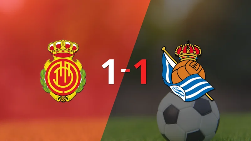 Empate a uno entre Mallorca y Real Sociedad