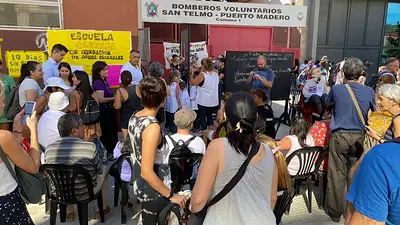 El Isauro Arancibia está sin clases por la inundación de su edificio El Isauro Arancibia está sin clases por la inundación de su edificio