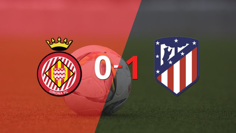 Por la mínima diferencia, Atlético de Madrid se quedó con la victoria ante Girona en el estadio Municipal de Montilivi