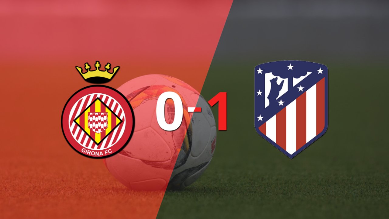 Por la mínima diferencia, Atlético de Madrid se quedó con la victoria ante Girona en el estadio Municipal de Montilivi