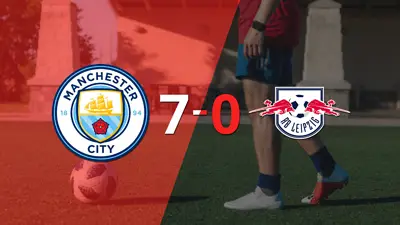 Manchester City golea y confirma su clasificación a Cuartos de Final Manchester City golea y confirma su clasificación a Cuartos de Final
