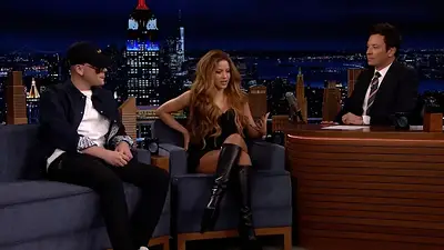 Bizarrap, Shakira y Jimmy Fallon Bizarrap, Shakira y Jimmy Fallon
