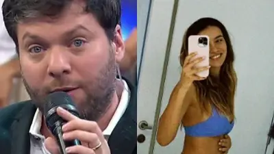 Guido Kaczka y su excompañera la azafata Sofía Fernández Guido Kaczka y su excompañera la azafata Sofía Fernández