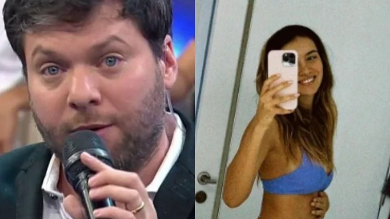 Guido Kaczka y su excompañera la azafata Sofía Fernández 