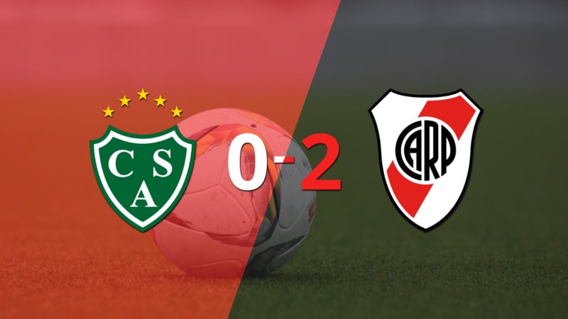 Victoria de 2-0 en la visita de River Plate a Sarmiento