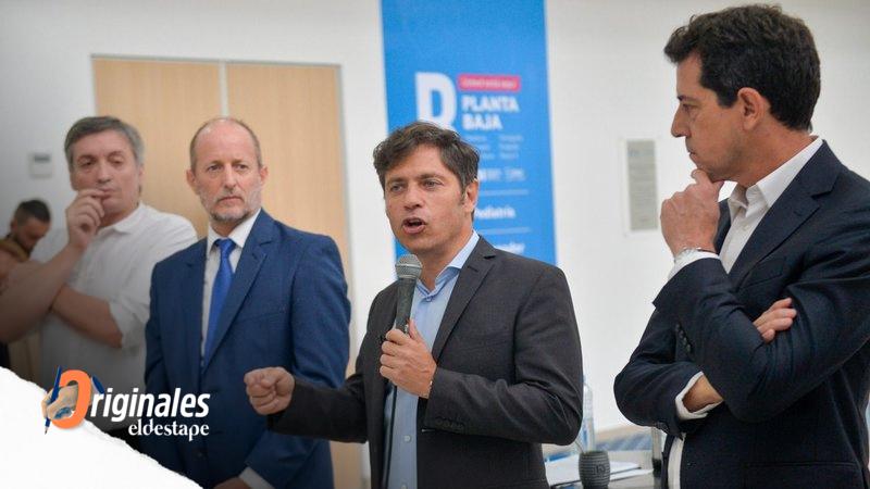 Un solo frente: Kicillof se mostró con Máximo Kirchner y Wado de Pedro