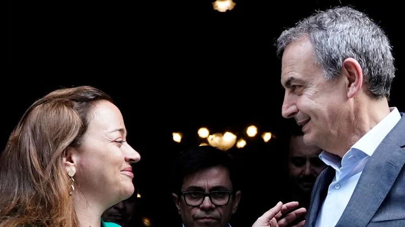Cecilia Moreau recibió al expresidente español Rodríguez Zapatero y coincidieron en un compromiso amplio con la democracia y los derechos humanos