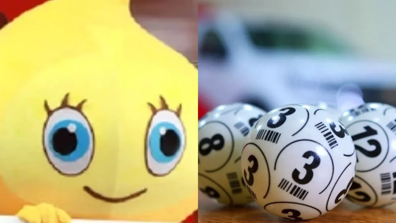 Hombre disfrazado de pájaro recibe dinero que ganó en la lotería