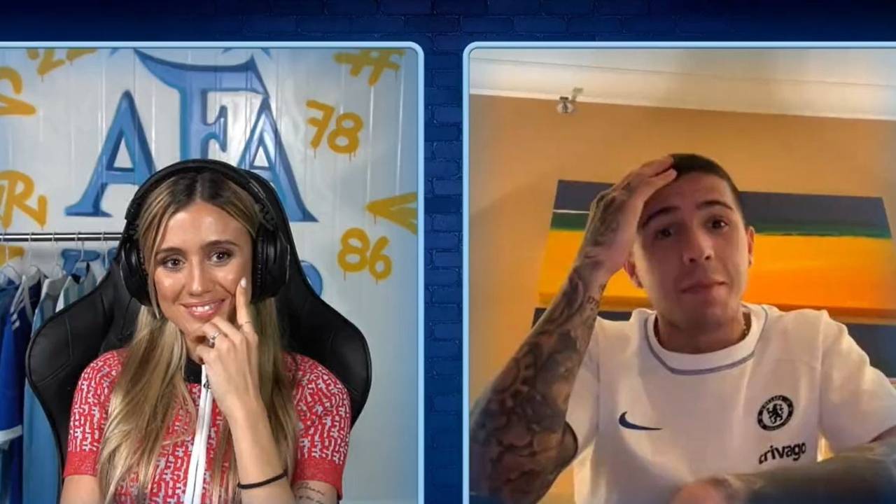 Enzo Fernández, Morena Beltrán, Selección Argentina, fútbol, deportes