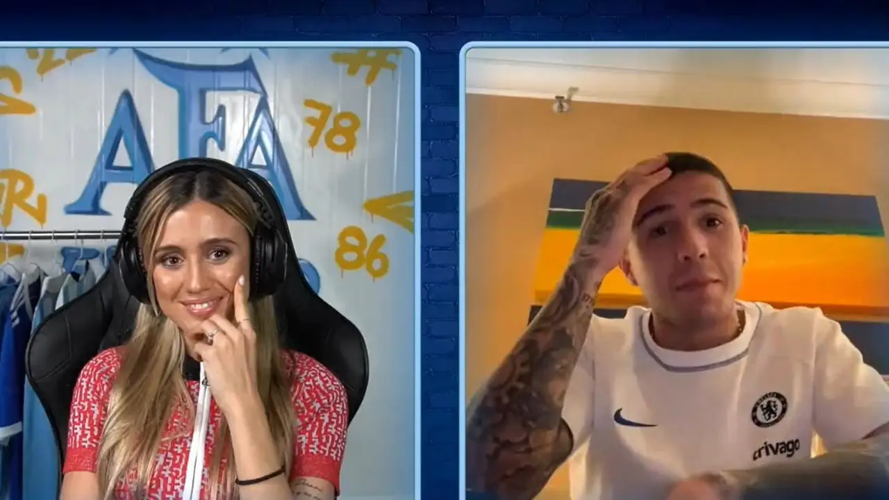 Enzo Fernández, Morena Beltrán, Selección Argentina, fútbol, deportes
