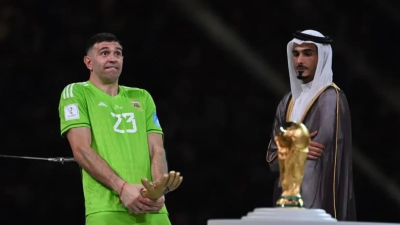 Selección Argentina, Emiliano Dibu Martínez, Mundial de Qatar 2022, Gesto Dibu Martínez, Marcos Acuña. 
