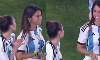La divertida charla de Tini y Antonela Roccuzzo tras el triunfo de Argentina | Selección argentina