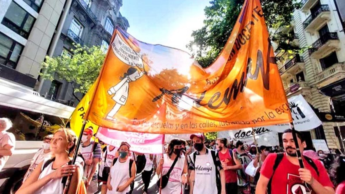 Paro docente y marcha de Ademys para este jueves en la Ciudad de Buenos ...