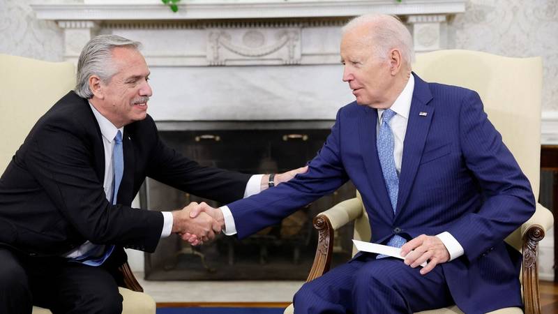 Alberto se reunió con Biden y le contó cómo afectó la sequía en la economía
