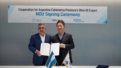Litio, energías renovables y recursos naturales: Jalil presentó en Corea del Sur la oferta exportable de Catamarca Litio, energías renovables y recursos naturales: Jalil presentó en Corea del Sur la oferta exportable de Catamarca