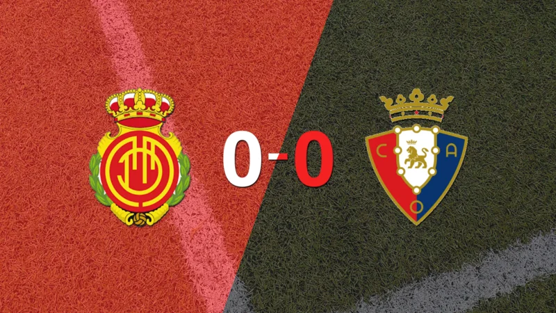 Mallorca y Osasuna no se hicieron daño y empataron sin goles