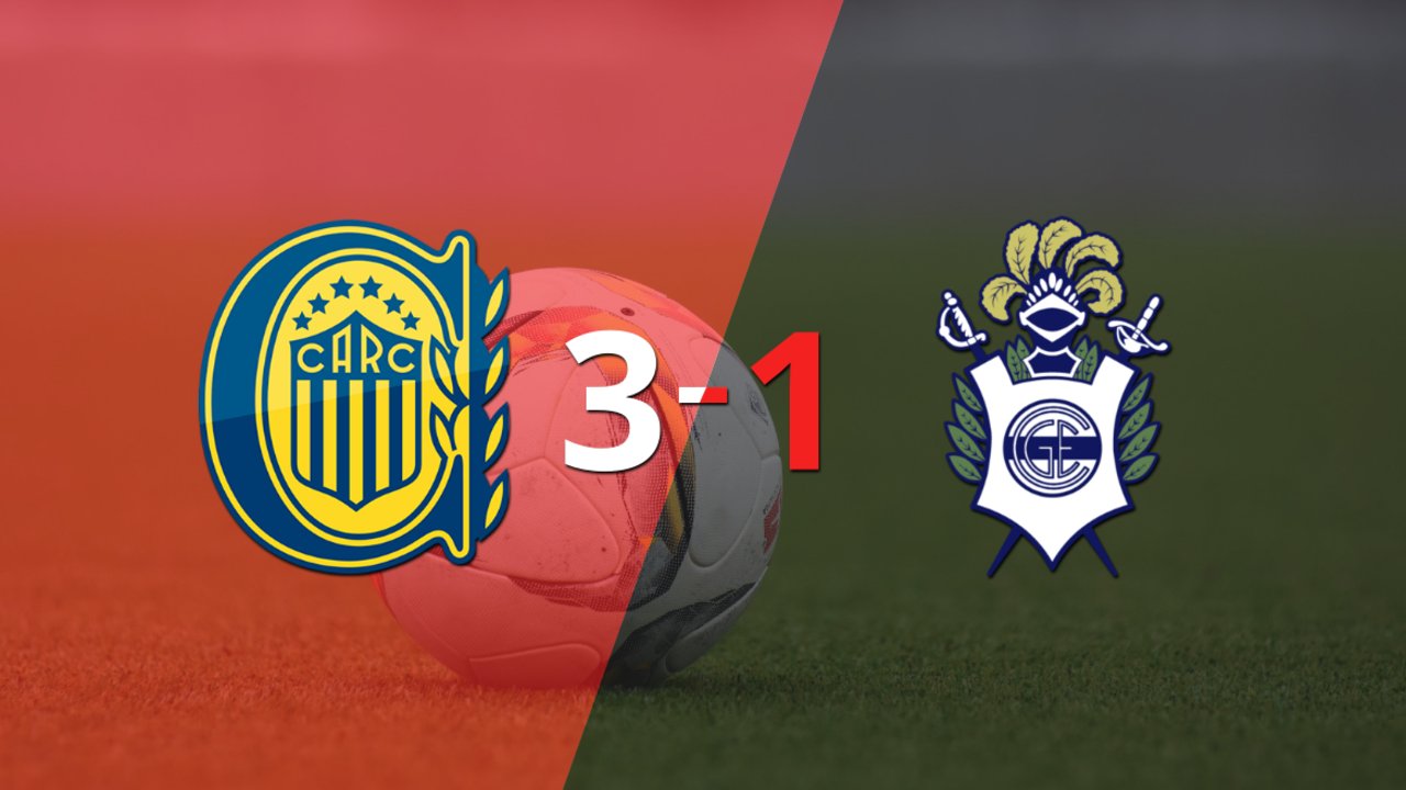 Alejo Veliz sentenció el triunfo de Rosario Central ante Gimnasia con doblete 