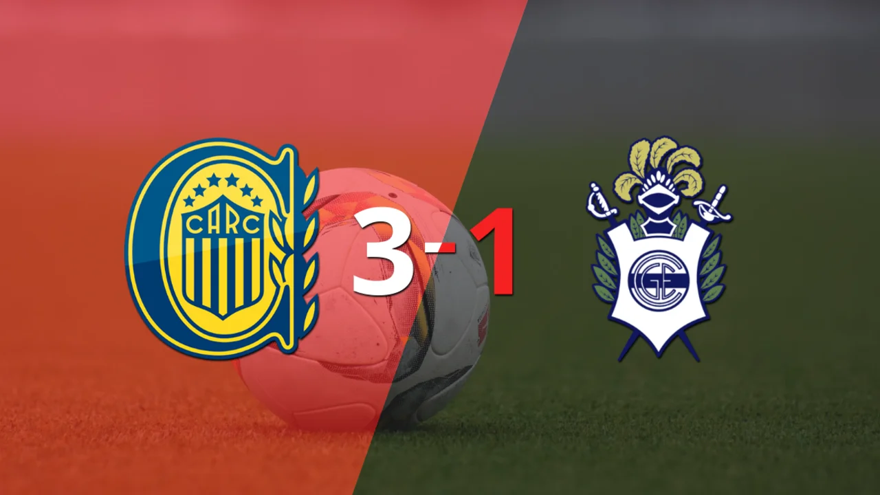 Alejo Veliz sentenció el triunfo de Rosario Central ante Gimnasia con doblete 
