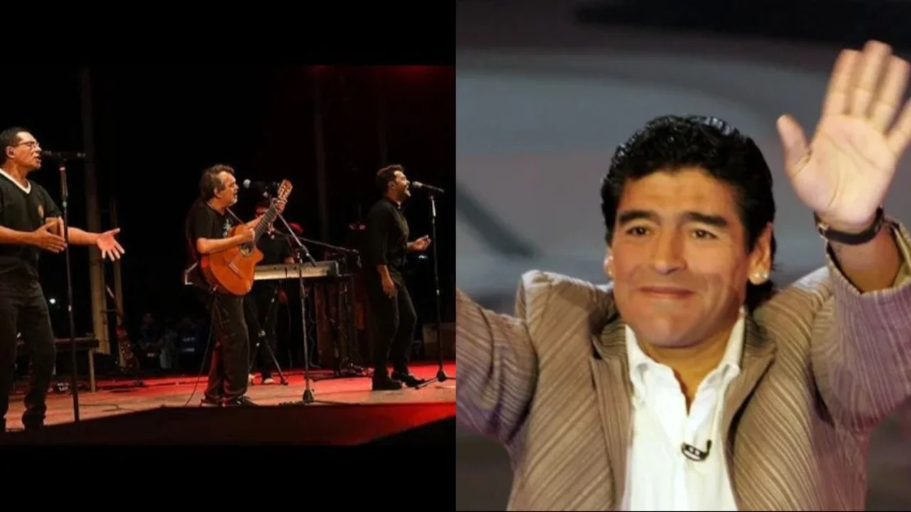 Los Nocheros y Diego Maradona. Folklore