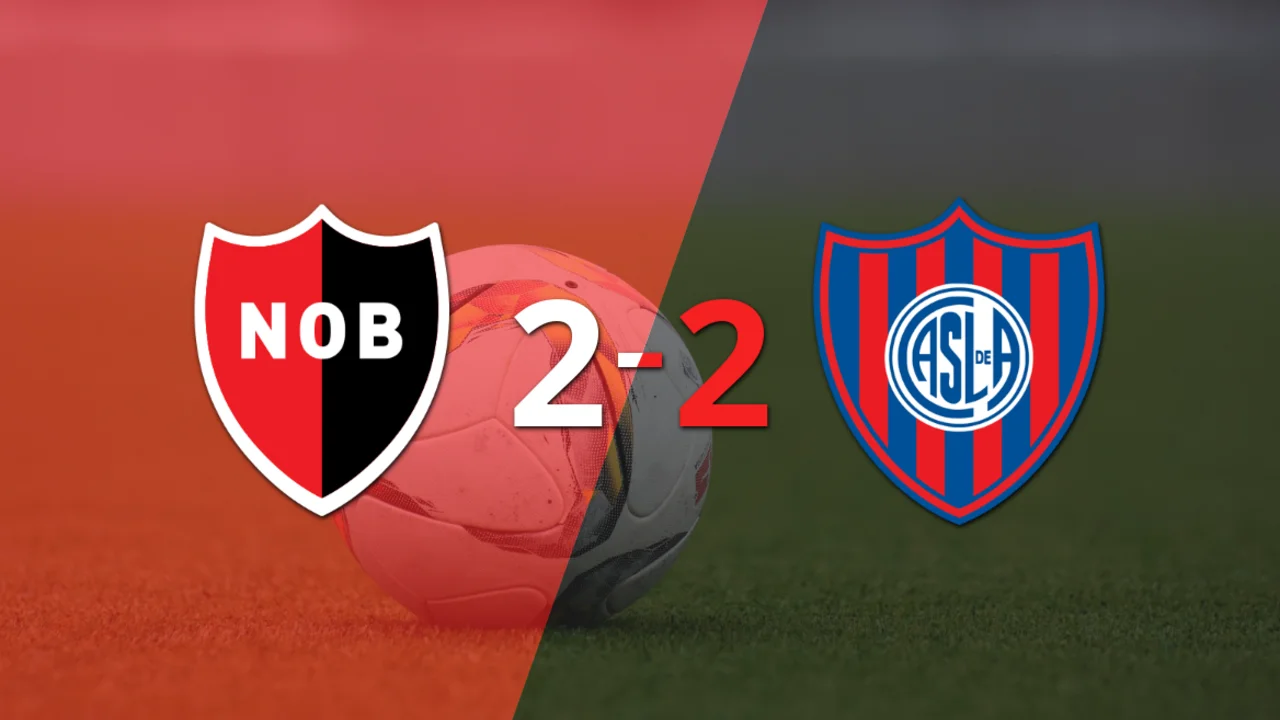 Los dos goles de Adam Bareiro no evitaron el empate entre San Lorenzo y Newell`s