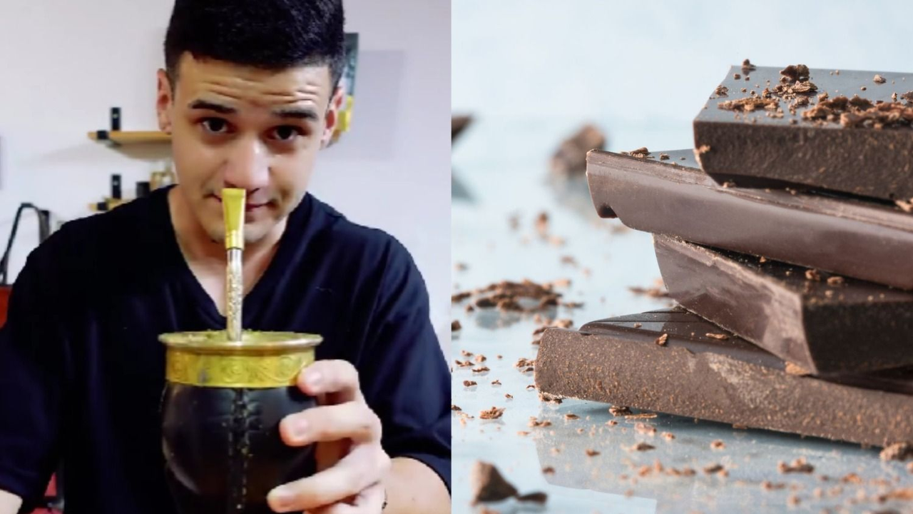 Un hombre preparó mate con chocolate y su reacción se volvió viral: "Me sorprendí".