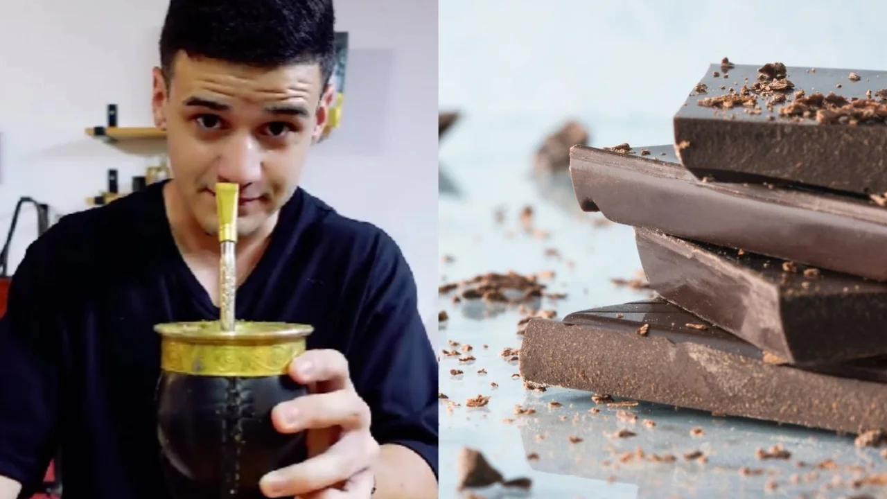 Un hombre preparó mate con chocolate y su reacción se volvió viral: "Me sorprendí".
