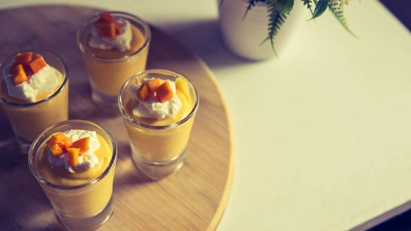 Mousse de durazno