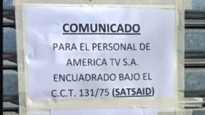 Bajaron las persianas en América TV: denuncian que no dejan ingresar a los trabajadores Bajaron las persianas en América TV: denuncian que no dejan ingresar a los trabajadores
