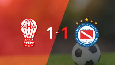 Empate a uno entre Huracán y Argentinos Juniors