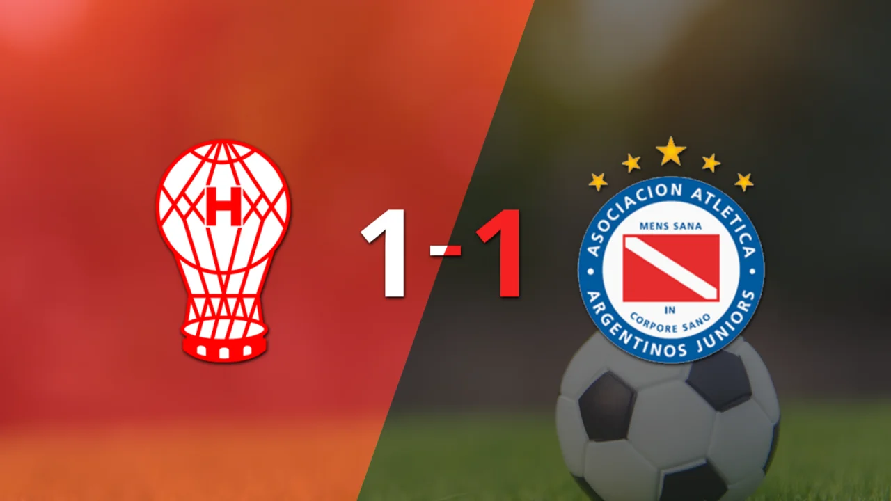 Empate a uno entre Huracán y Argentinos Juniors