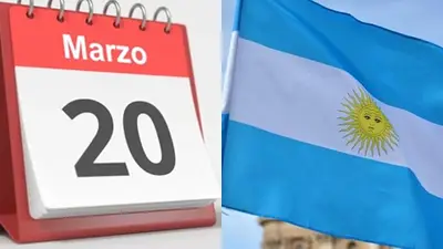 Calendario y bandera de Argentina Calendario y bandera de Argentina