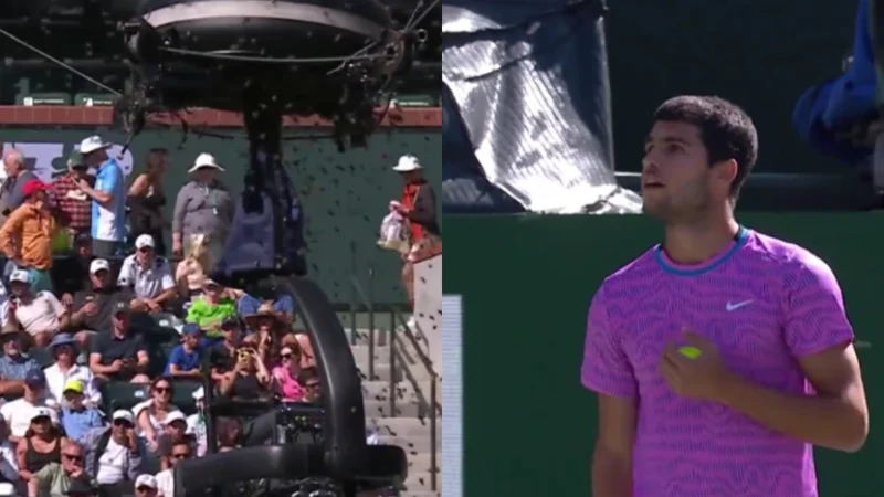 Tenis: Alcaraz tuvo que suspender su partido por una situación que nadie esperaba