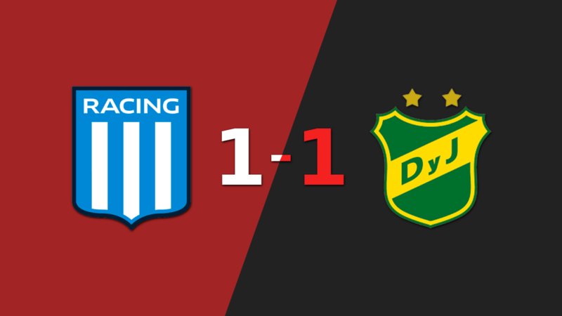 Racing Club y Defensa y Justicia se reparten los puntos y empatan 1-1