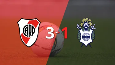 River Plate logra remontada y gana 3-1 a Gimnasia