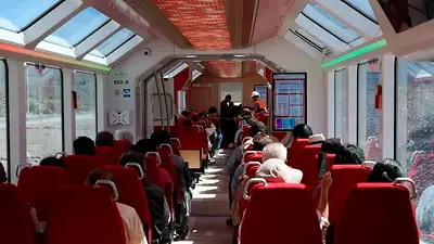 El viaje de prueba del Tren Solar de La Quebrada El viaje de prueba del Tren Solar de La Quebrada