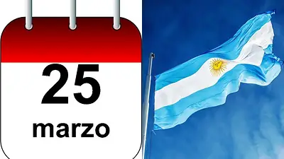 Calendario y la bandera de Argentina Calendario y la bandera de Argentina