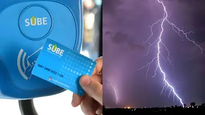 Tarjeta SUBE y una tormenta Tarjeta SUBE y una tormenta