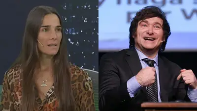 Juana Viale y Javier Milei Juana Viale y Javier Milei