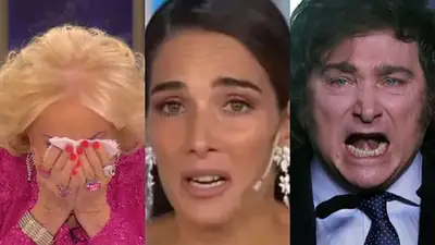 Juana Viale, Mirtha Legrand y Javier Milei Juana Viale, Mirtha Legrand y Javier Milei