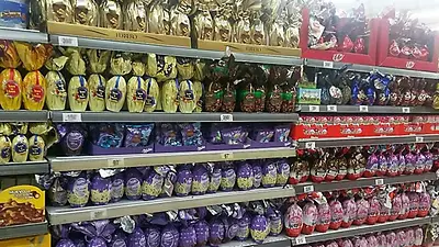 Fotografía de los huevos de pascua en Argentina Fotografía de los huevos de pascua en Argentina