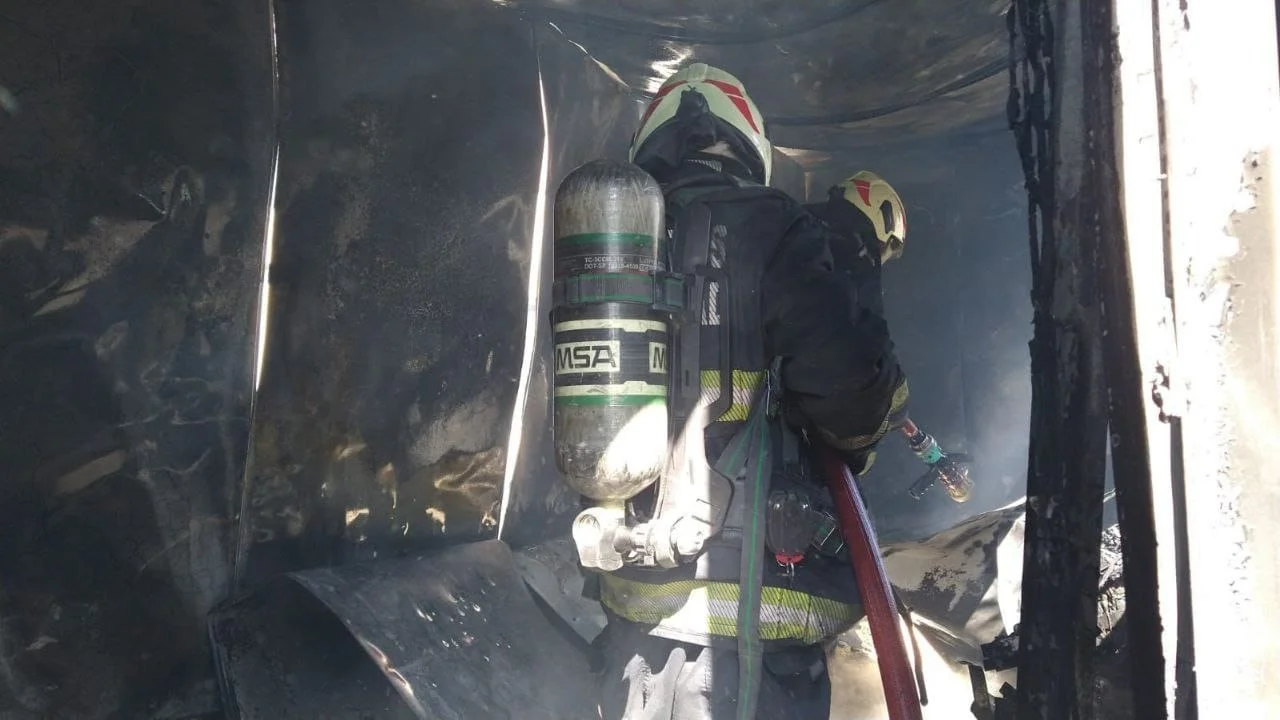 Incendio en el Monumental. 