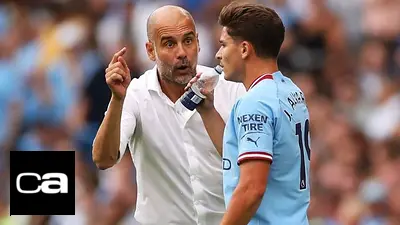 Pep Guardiola, Julián Álvarez, Manchester City, Premier League, deportes Pep Guardiola, Julián Álvarez, Manchester City, Premier League, deportes