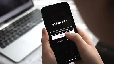Celular con Starlink. Celular con Starlink.