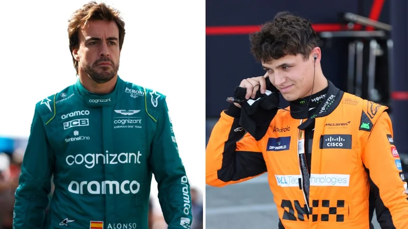 Fernando Alonso y Lando Norris.
