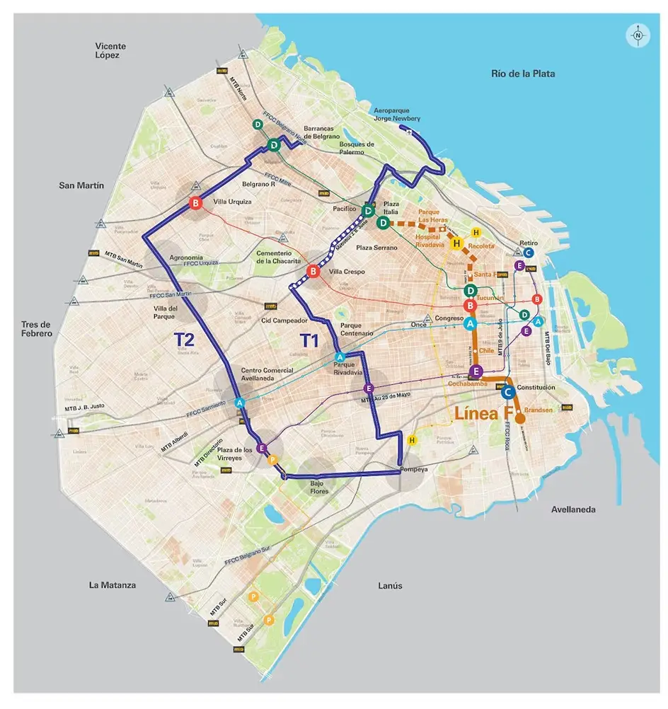 Este es el recorrido que hará el TramBUS que llega a Buenos Aires | El  Destape