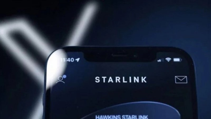 Celular con Starlink.