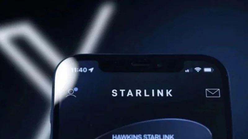 Celular con Starlink.