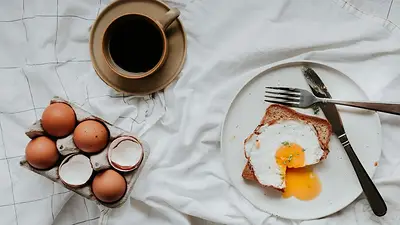 Desayuno con huevo. Desayuno con huevo.