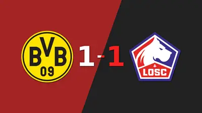 Lille empata con Borussia Dortmund y la instancia se define a la vuelta Lille empata con Borussia Dortmund y la instancia se define a la vuelta
